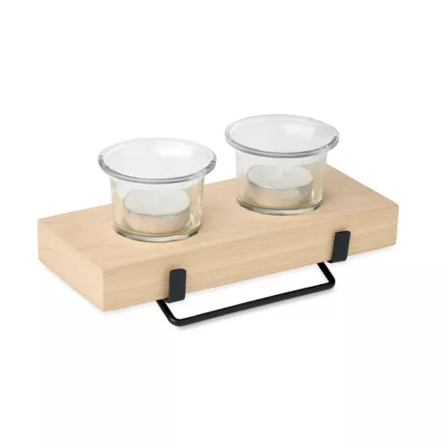 Tea light holder set with stand IRONDLE