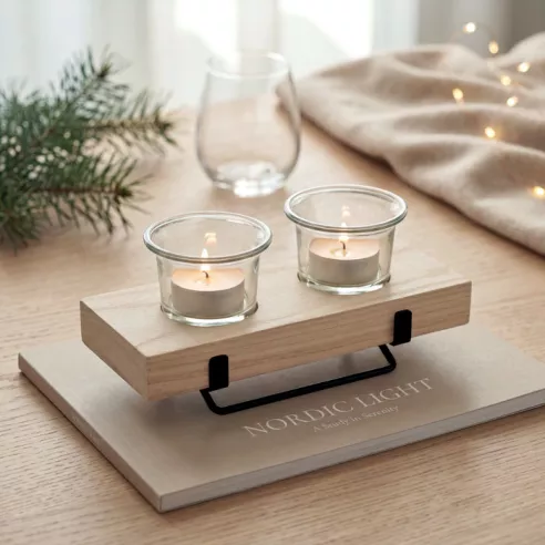 Porta velas con soporte IRONDLE