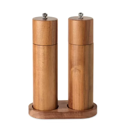Acacia salt & pepper grinders TUCCO SET