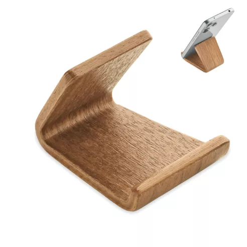 Soporte teléfono madera nogal HOLD