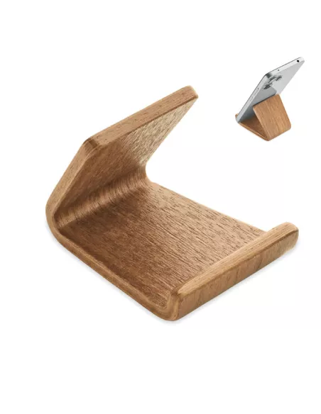 Soporte teléfono madera nogal HOLD