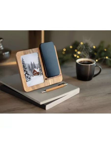 Acacia frame & charger 15W FINWOOD
