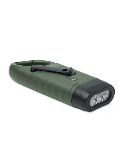 Solar torch with dynamo crank CRANCH