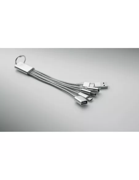 5-in-1 charging cable keyring HUBLUE