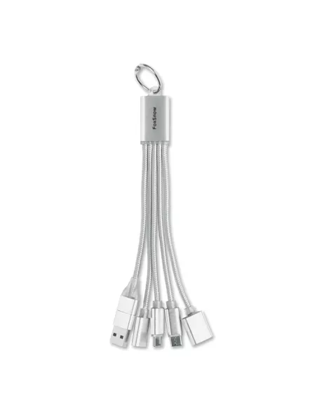 5-in-1 charging cable keyring HUBLUE