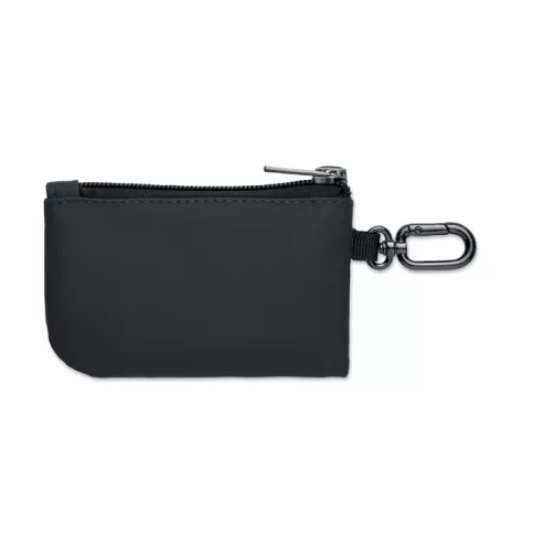Cartera llavero PU y mosquetón GUARDO