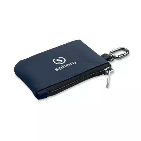 Cartera llavero PU y mosquetón GUARDO