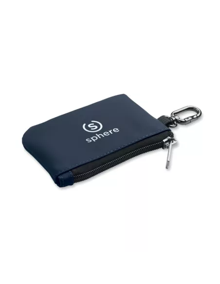 Cartera llavero PU y mosquetón GUARDO