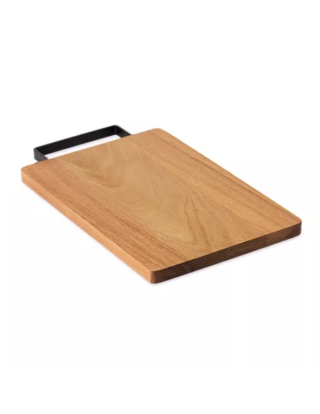 Tablero acacia con asa acero ASTA