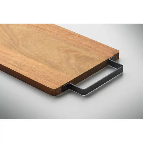 Tablero acacia con asa acero ASTA