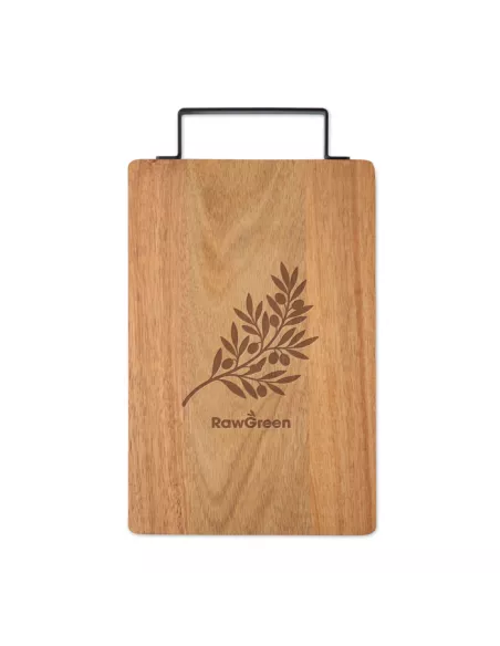 Tablero acacia con asa acero ASTA