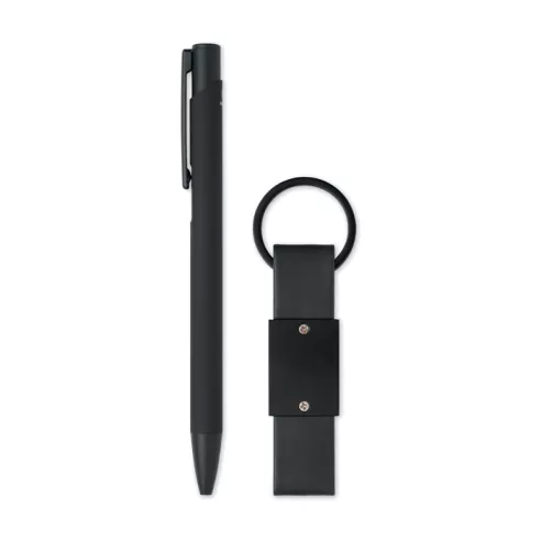 Ball pen & PU Keyring set ESCRI SET