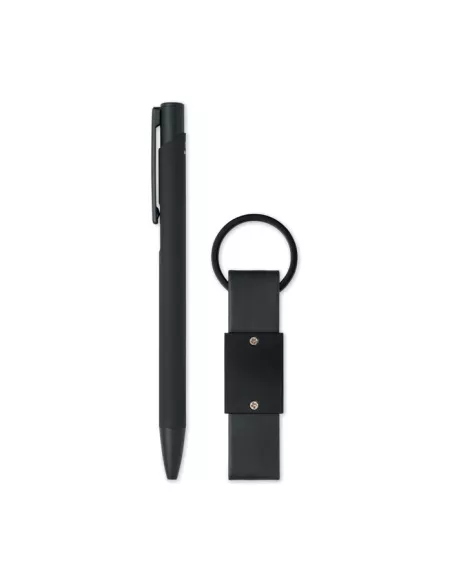 Ball pen & PU Keyring set ESCRI SET