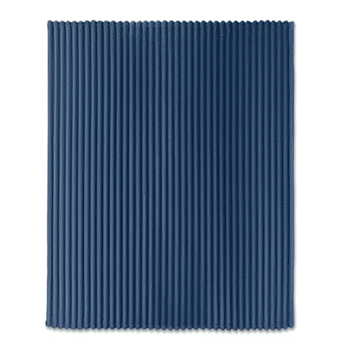 RPET fleece striped blanket NIEVE