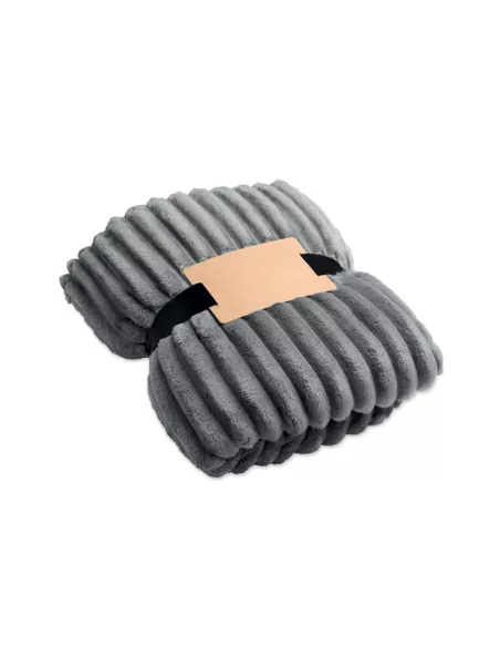 RPET fleece striped blanket NIEVE