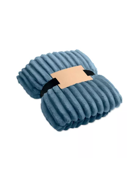 RPET fleece striped blanket NIEVE