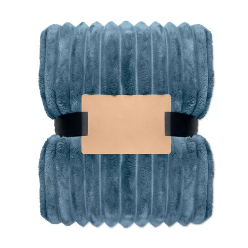 RPET fleece striped blanket NIEVE