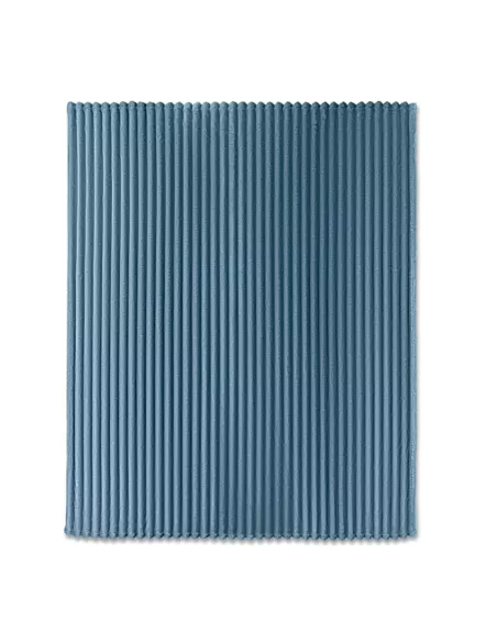 RPET fleece striped blanket NIEVE