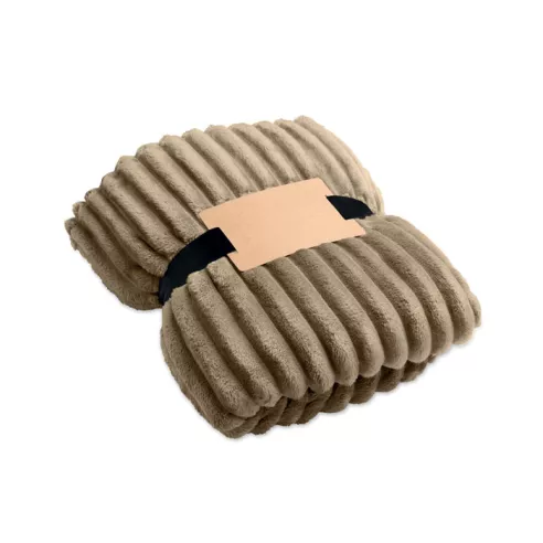 RPET fleece striped blanket NIEVE