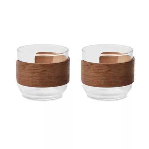 Coffee glass set walnut grip BOGOTA SET