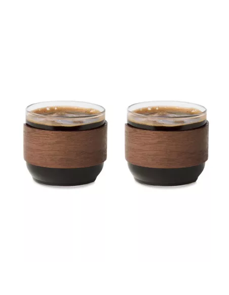 Coffee glass set walnut grip BOGOTA SET