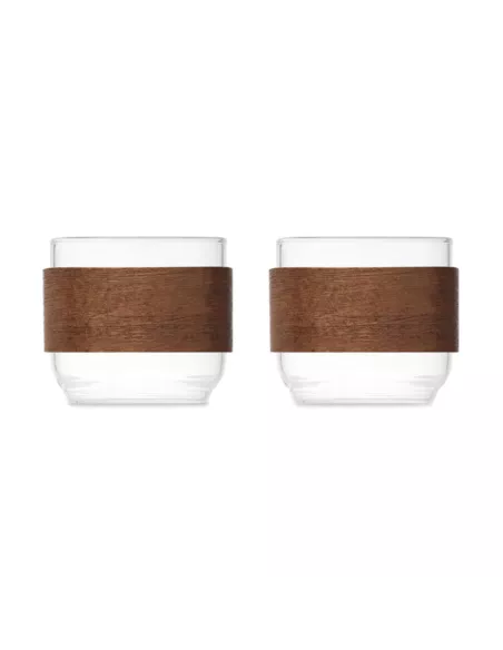 Coffee glass set walnut grip BOGOTA SET