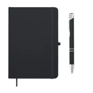 Set libreta A5 PU y boligrafo ARCOPEN
