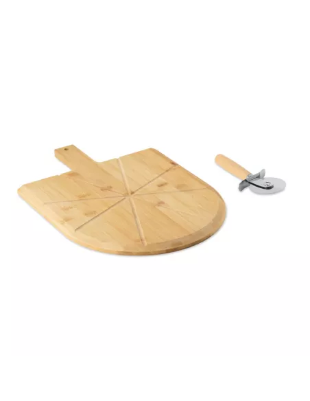 Bamboo pizza board & cutter NAPOLITANA