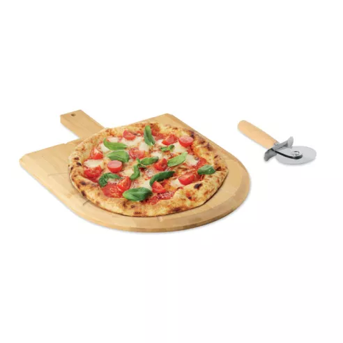 Bamboo pizza board & cutter NAPOLITANA