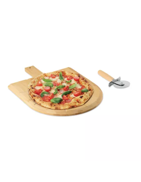 Bamboo pizza board & cutter NAPOLITANA