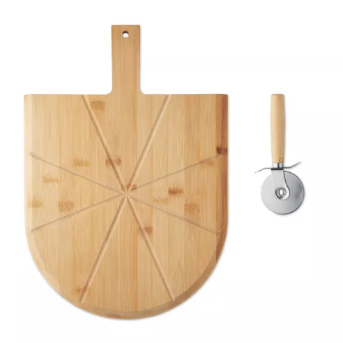 Bamboo pizza board & cutter NAPOLITANA