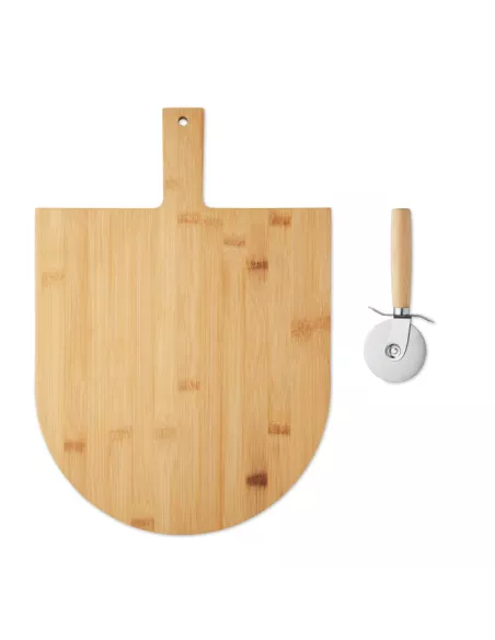 Bamboo pizza board & cutter NAPOLITANA