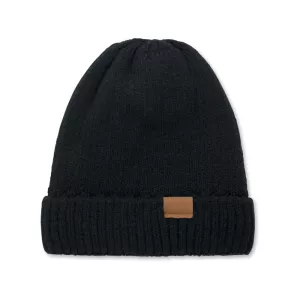 Knitted beanie with cuff PUNTOS