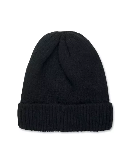 Knitted beanie with cuff PUNTOS