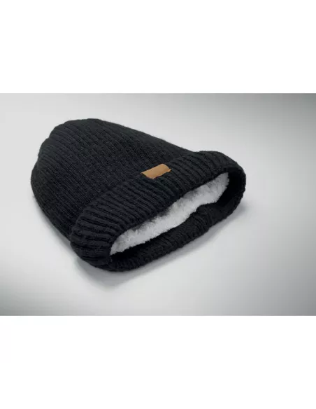 Gorro de punto con dobladillo PUNTOS