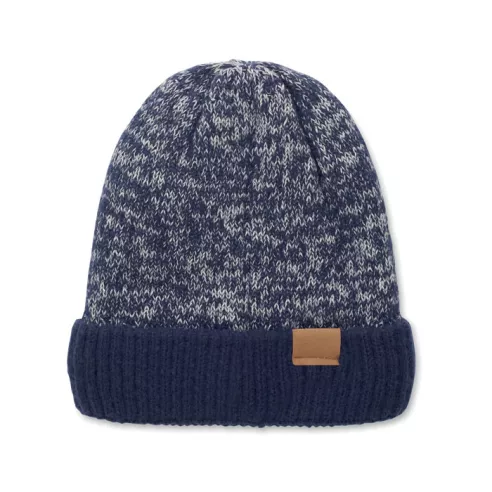 Knitted beanie with cuff PUNTOS
