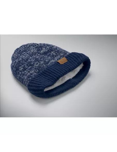 Knitted beanie with cuff PUNTOS