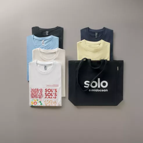 The SOL'S T-shirt sample kit. 