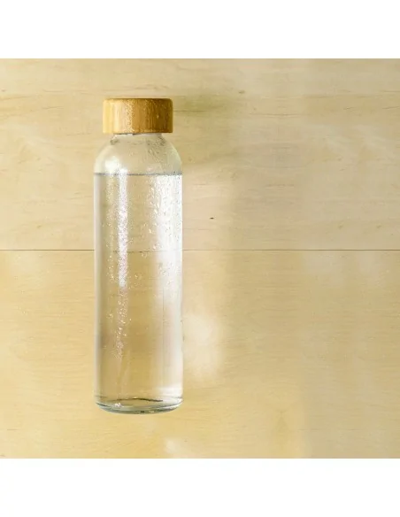 Botella de vidrio y tapón de bambú de 500 ml | Tonic - GG39019