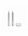 2 candles with glass holder ANTIQUE | CX1458