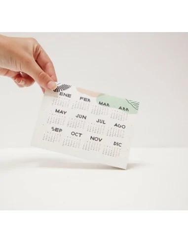 Calendario de papel de semillas personalizable | Zero - BR012
