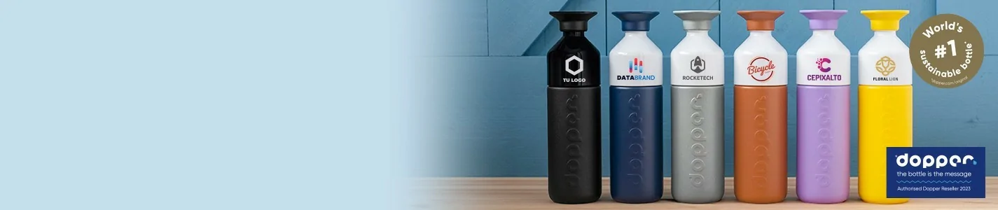 Botellas Dopper Personalizadas | La botella más sostenible con tu logo